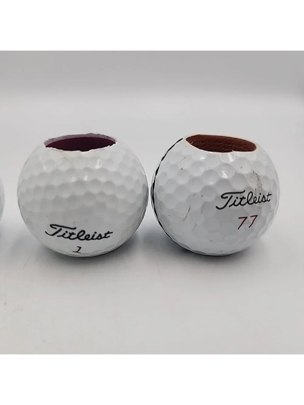 Handmade Titleist Golf Ball Napkin Ring Holders Set Of 4
